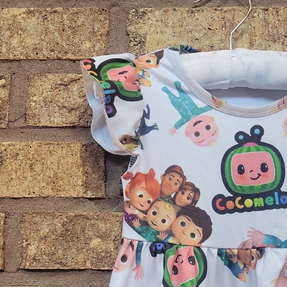 COCOMELON WHITE DRESS 12-18 Months - Picture 5 of 11